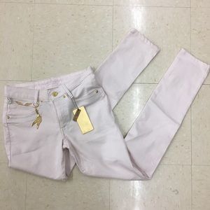 NWT Robin’s Jean Motorcycle Womens Baby Pink